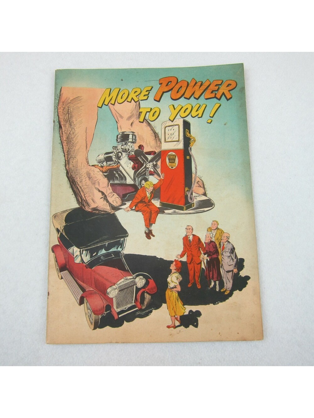 Vintage 1951 More Power to You! Comic Book Ethyl Corporation Gasoline Promo